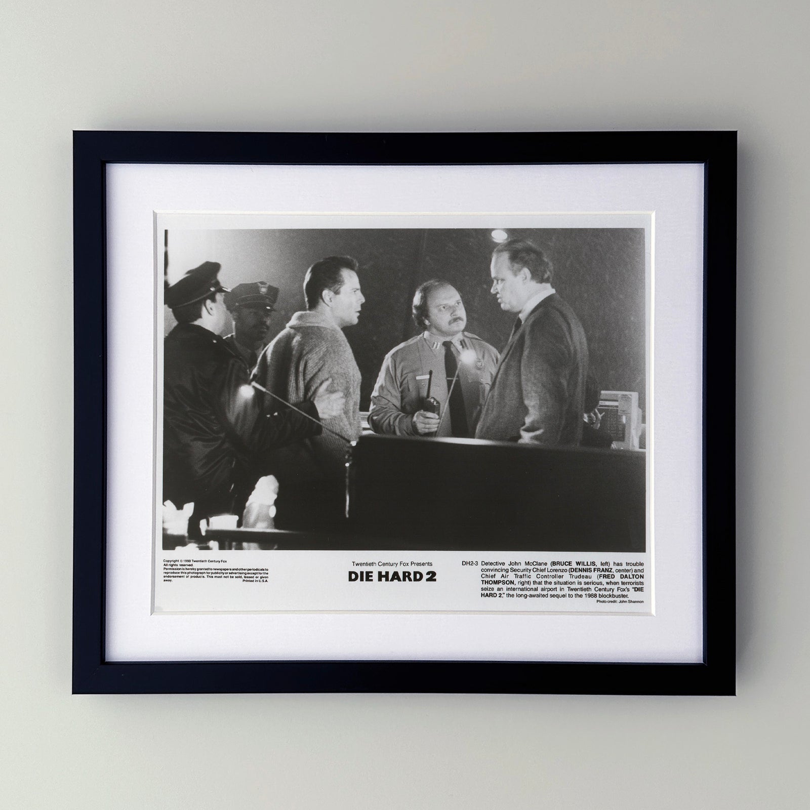 Die Hard 2 1990 Film Movie Press Publicity Still Framed