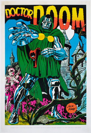 Dr Doom 1970 Marvel Poster Jack Kirby