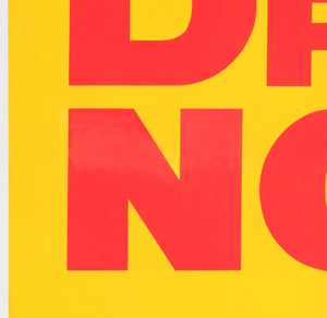 Dr No James Bond 1962 UK Double Crown Advanced Style B Film Movie Poster - detail