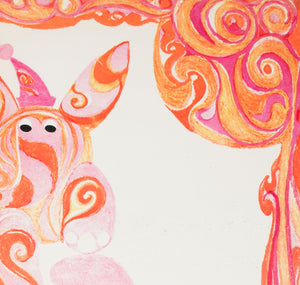 Dumbo 1971 Czech A1 Film Movie Poster - detail