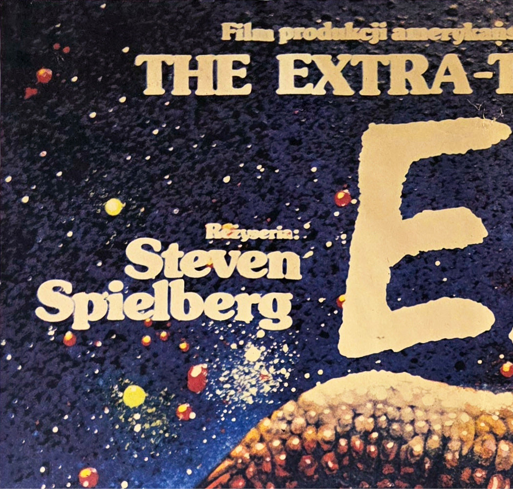 ET 1984 Polish B1 Film Poster Jakub Erol - detail