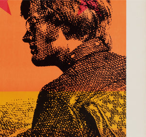 Easy Rider 1969 Japanese B2 Orange Style Film Movie Poster - detail