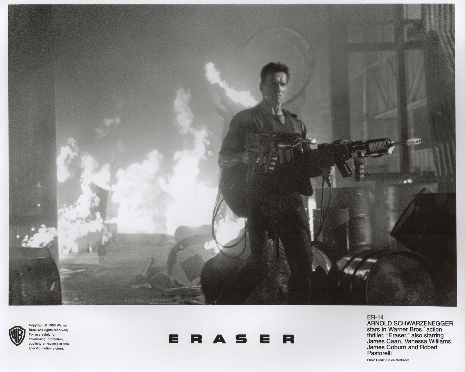 Eraser 1996 Film Movie Press Publicity Still Framed