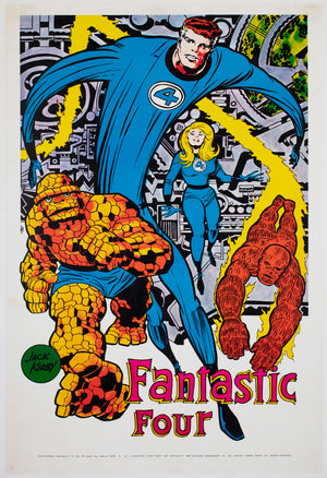 Fantastic Four 1970 Marvel Poster Jack Kirby