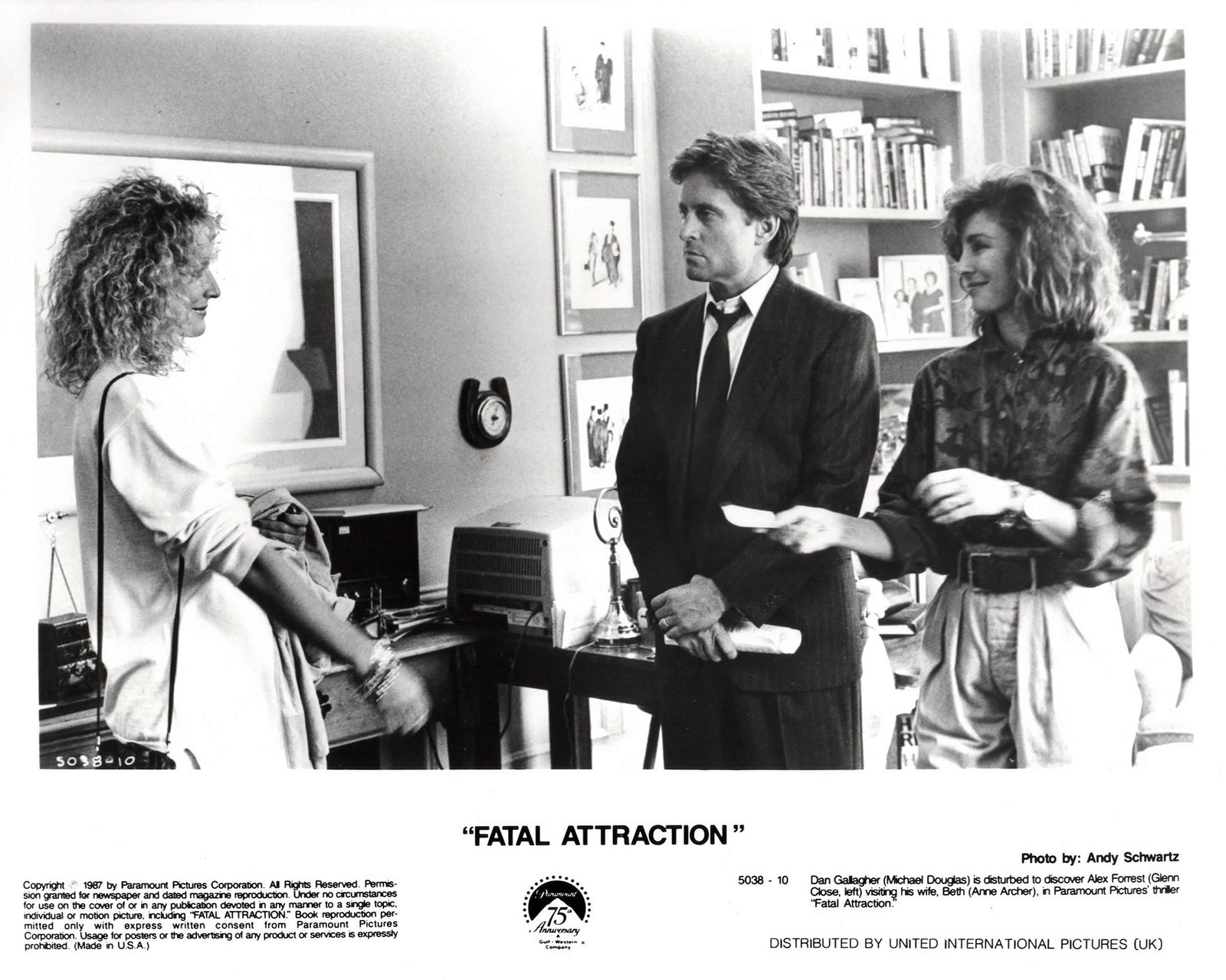 Fatal Attraction 1987 Publicity Film Movie Press Still Framed
