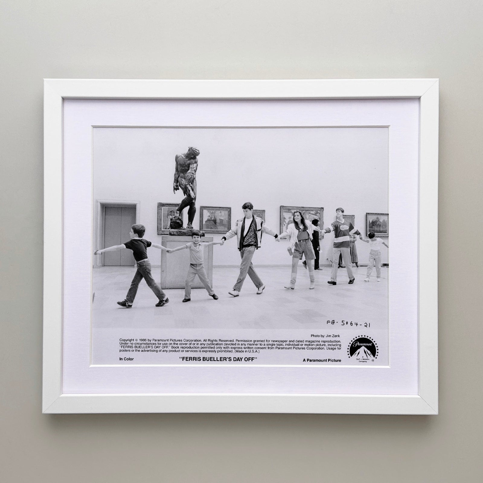 Ferris Buellers Day Off 1986 Film Movie Press Publicity Still Framed