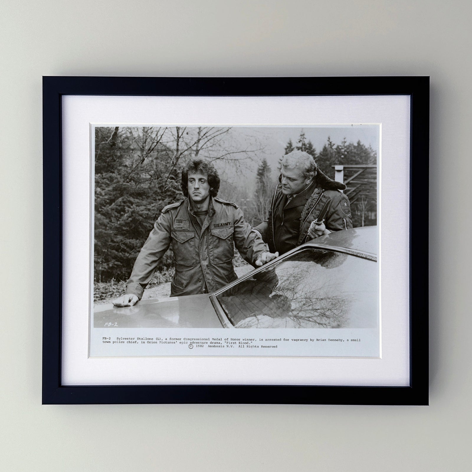 First Blood (1982) Film Movie Press Publicity Still Framed