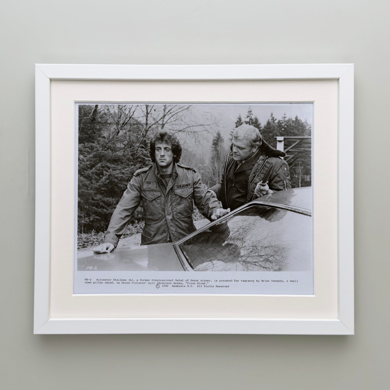 First Blood (1982) Film Movie Press Publicity Still Framed
