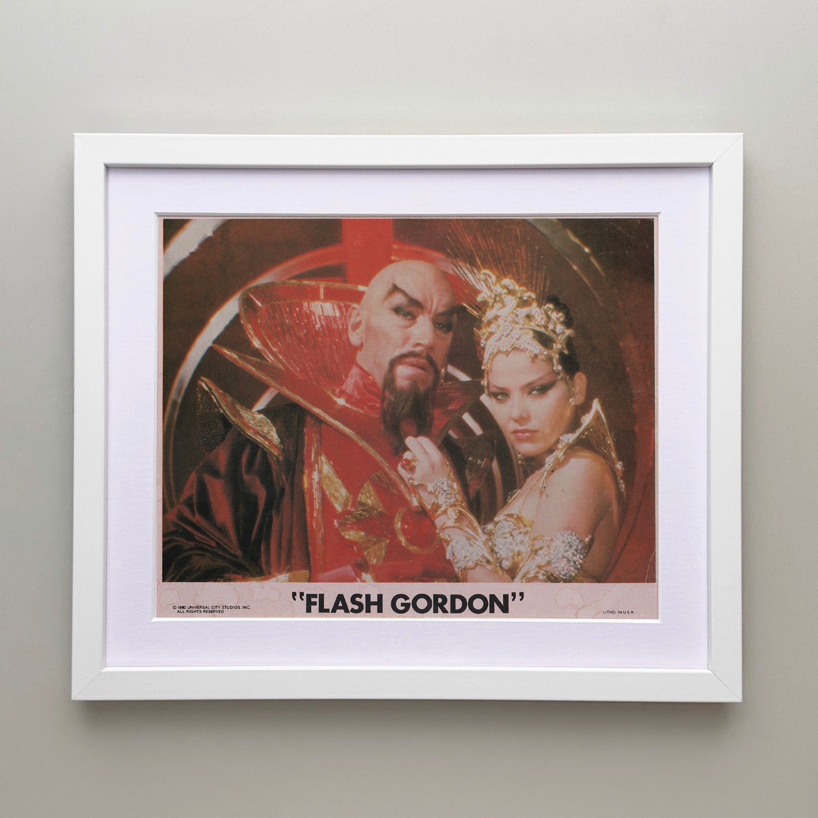 Flash Gordon 1980 Film Movie Lobby Card Framed