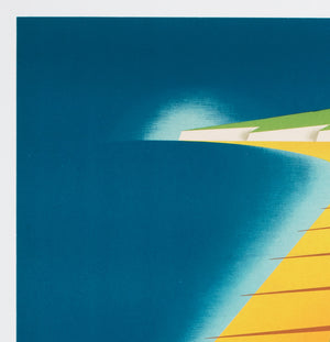 folkestone 1950s travel poster reginald montague lander - detail