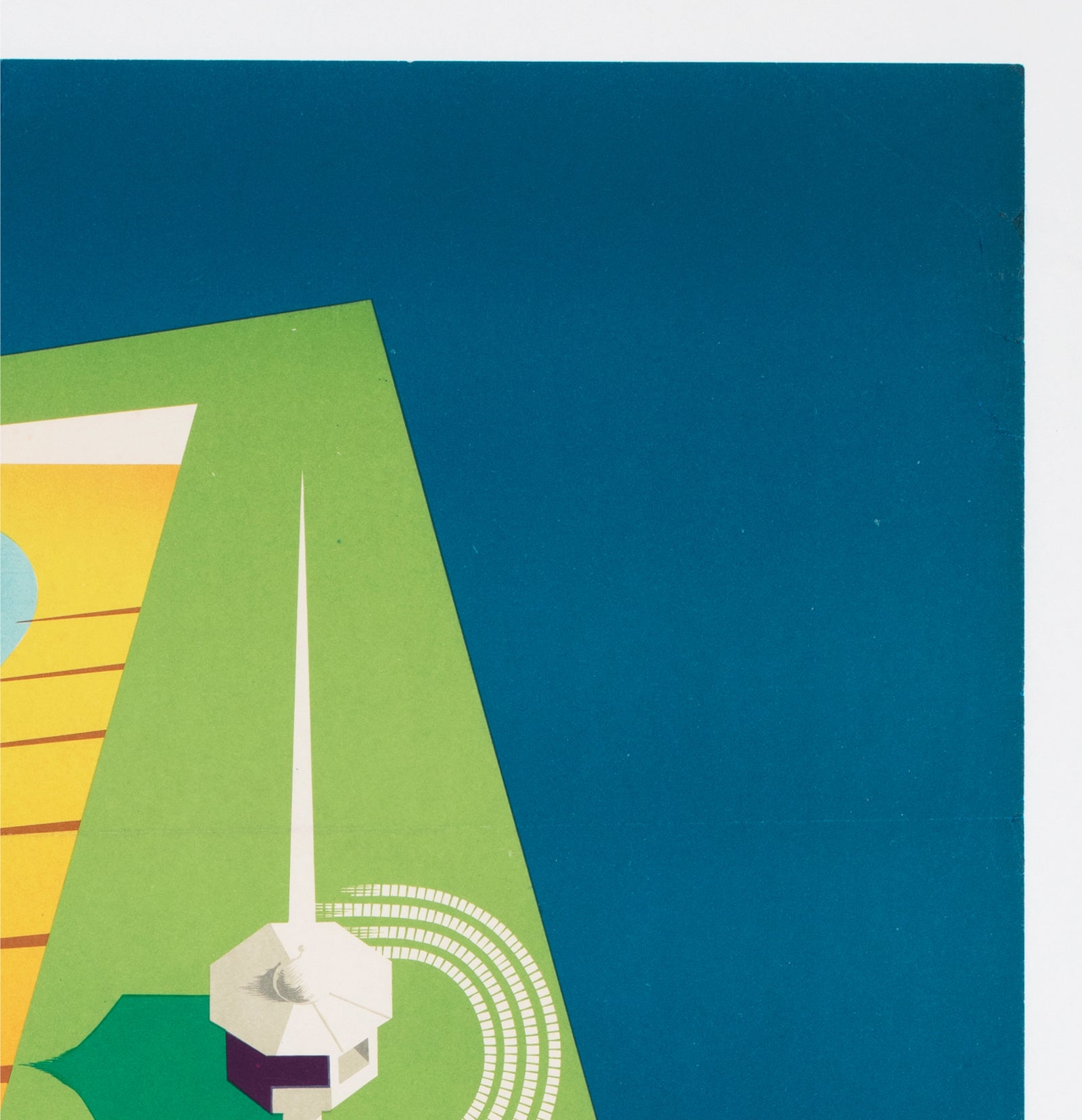 folkestone 1950s travel poster reginald montague lander - detail