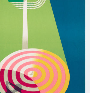 folkestone 1950s travel poster reginald montague lander - detail