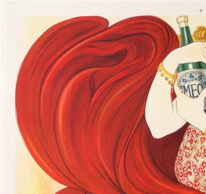 Fonte Meo 1910 Italian Advertising Poster, Francesco Nonni - detail