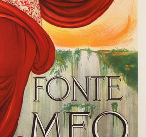 Fonte Meo 1910 Italian Advertising Poster, Francesco Nonni - detail