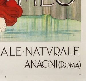 Fonte Meo 1910 Italian Advertising Poster, Francesco Nonni - detail