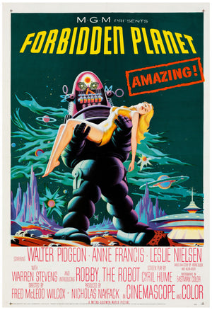 Forbidden Planet 1956 US 1 Sheet Film Poster