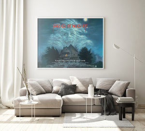 Fright Night 1985 UK Quad Film Movie Poster, Peter Mueller