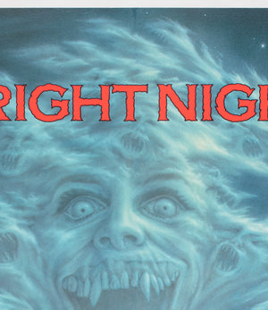 Fright Night 1985 UK Quad Film Movie Poster, Peter Mueller - detail