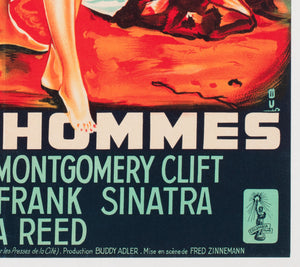 From Here to Eternity 1953 French Moyenne Film Movie Poster, Constantin Belinsky - detail
