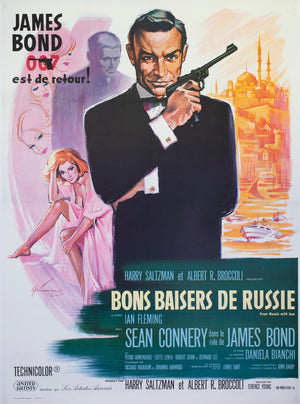 From Russia With Love 1964 French Grande Film Movie Poster, Boris Grinsson