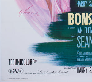 From Russia With Love 1964 French Grande Film Movie Poster, Boris Grinsson