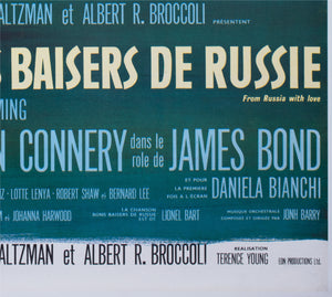 From Russia With Love 1964 French Grande Film Movie Poster, Boris Grinsson