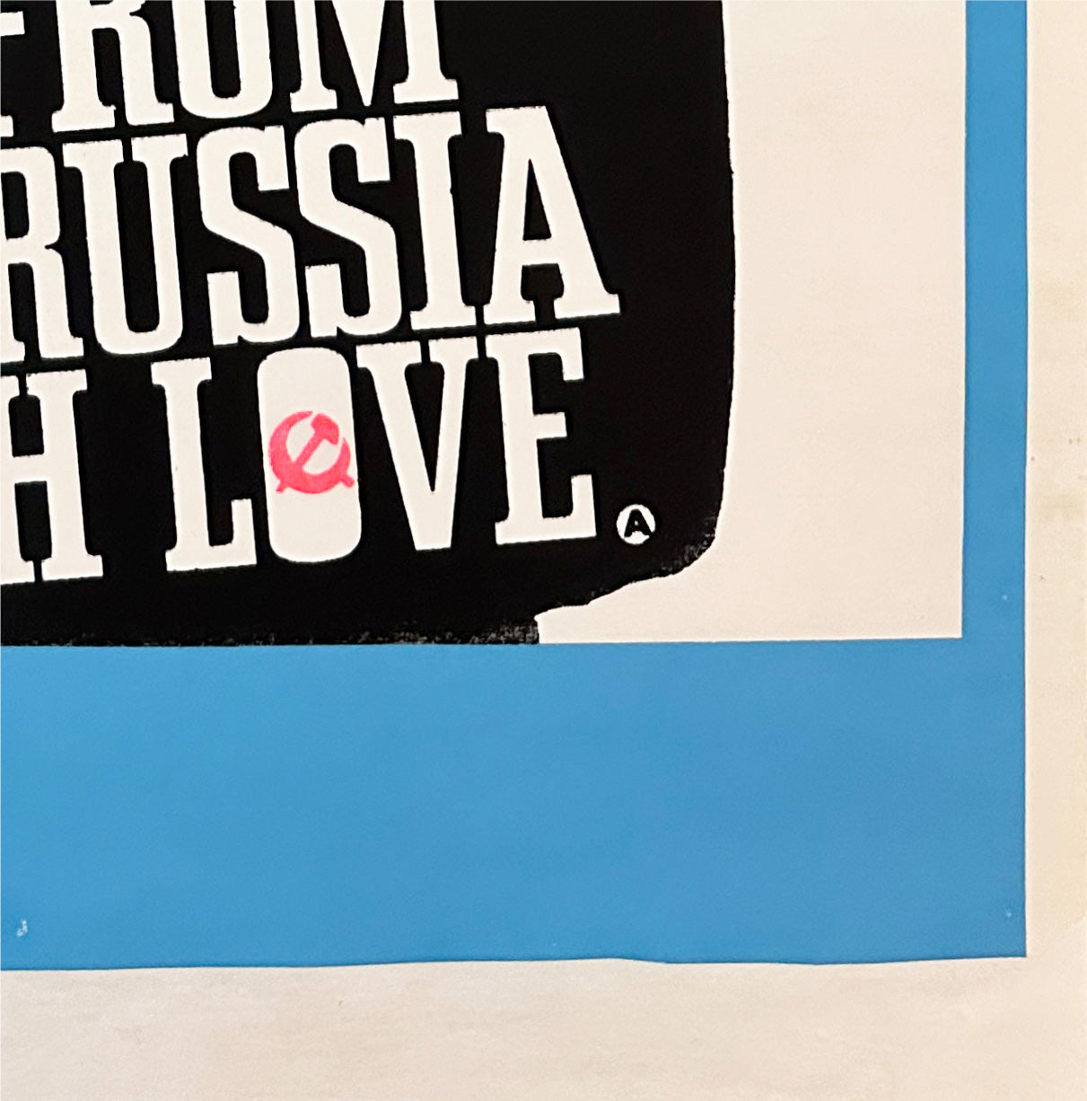 From Russia With Love 1964 UK Double Crown Style B Film Poster - detail