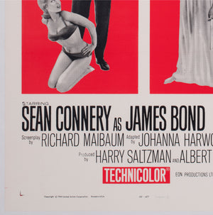 From Russia With Love 1964 US 1 Sheet Style B Film Movie Poster - detail