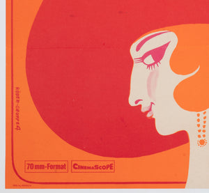 Funny Girl 1970 East German A1 Film Movie Poster, Roeder - detail