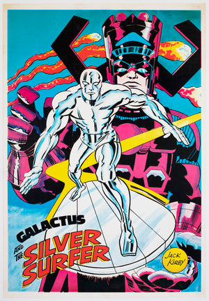 Galactus and the Silver Surfer 1970 Marvel Poster Jack Kirby
