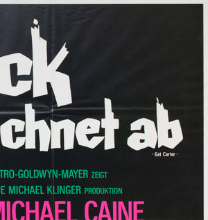 Get Carter 1971 German A0 Film Poster Arnaldo Putzu - detail