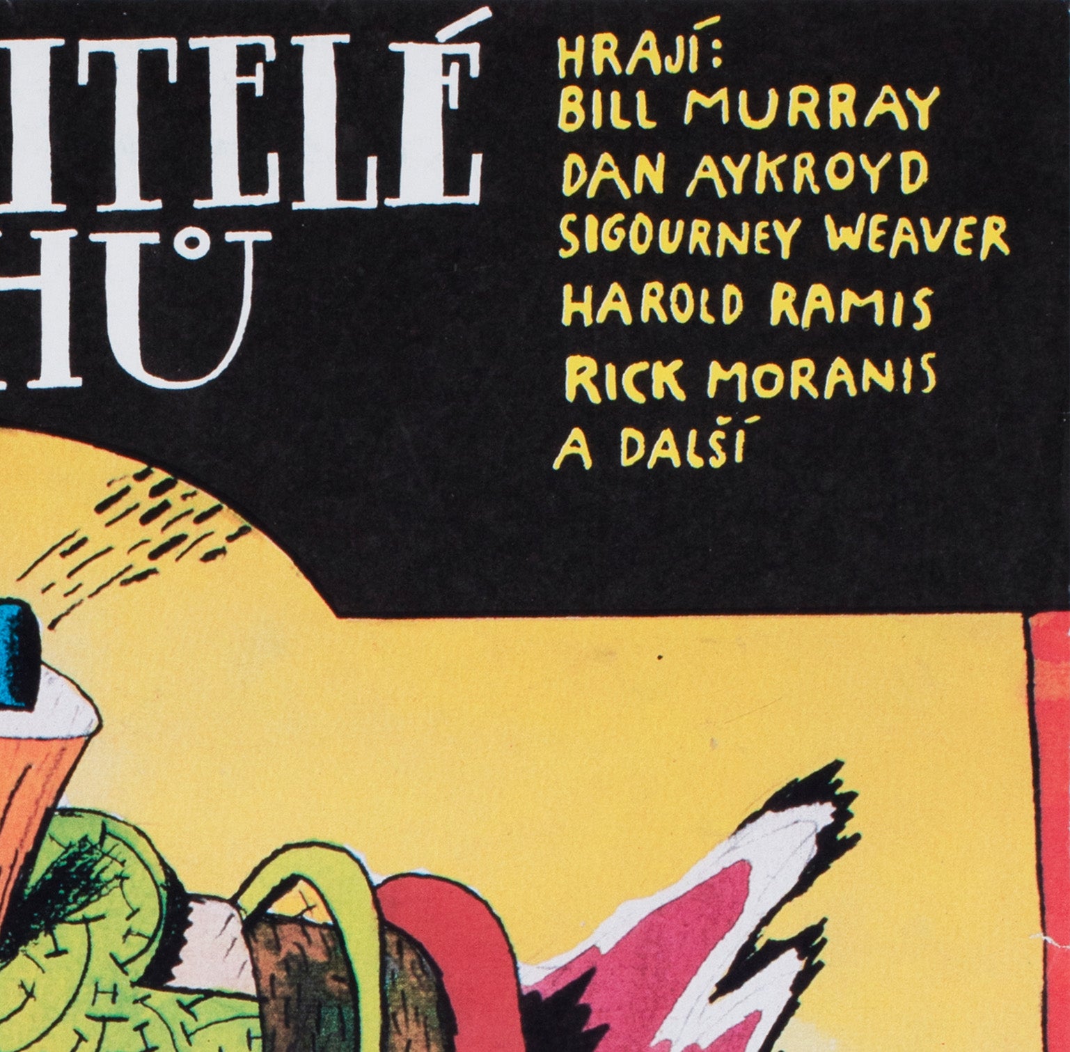 Ghostbusters 1988 Czech A3 Film Poster Petr Pos - detail