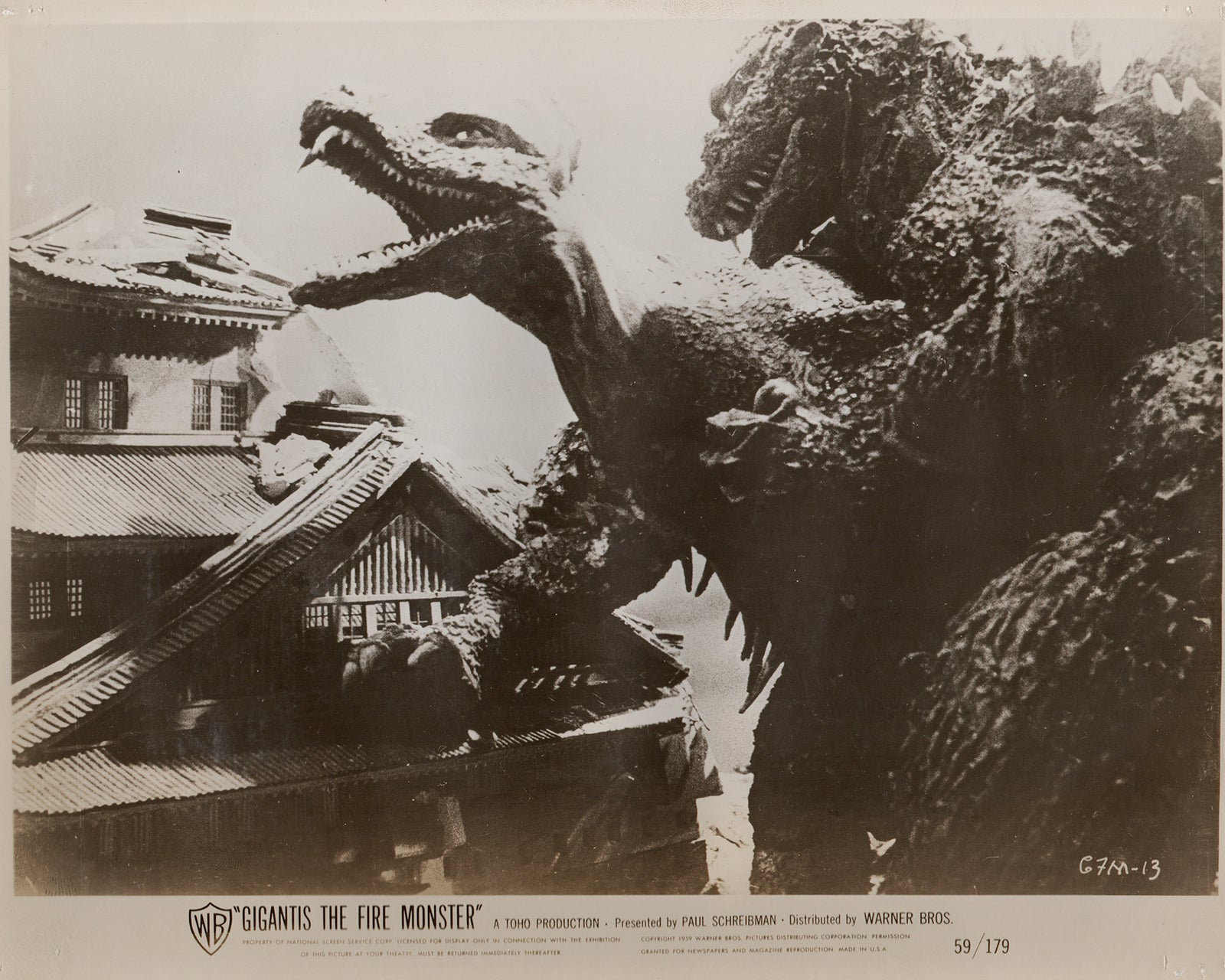Gigantis The Fire Monster (1959) Film Movie Press Publicity Still Framed