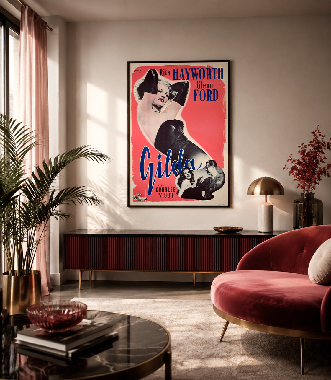 Gilda 1946 Swedish Film Poster Eric Rohman
