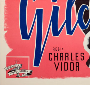 Gilda 1946 Swedish Film Poster Eric Rohman - detail