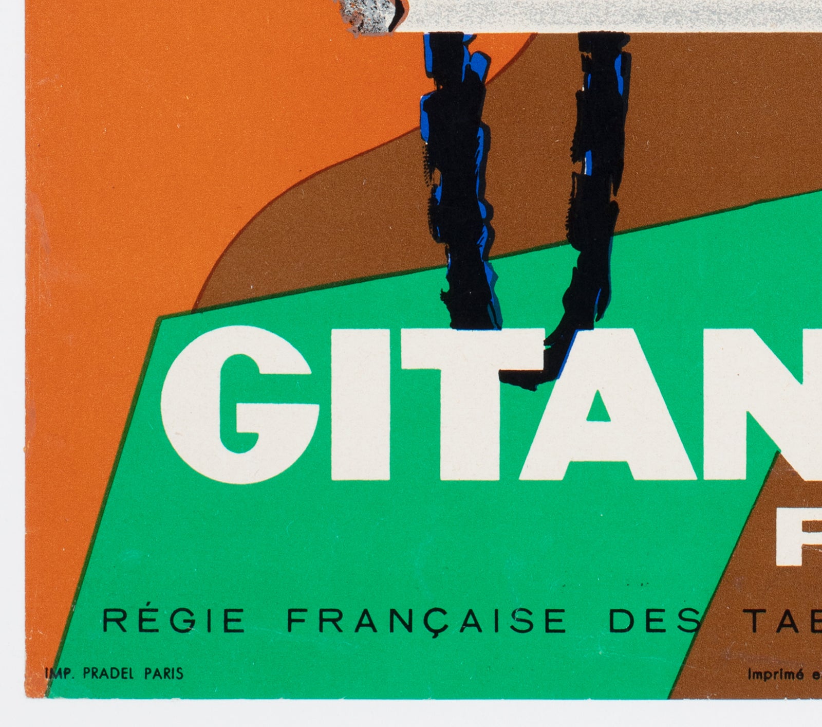 Gitanes c1960 French Cigarette Advertising Poster, Lefor Openo
