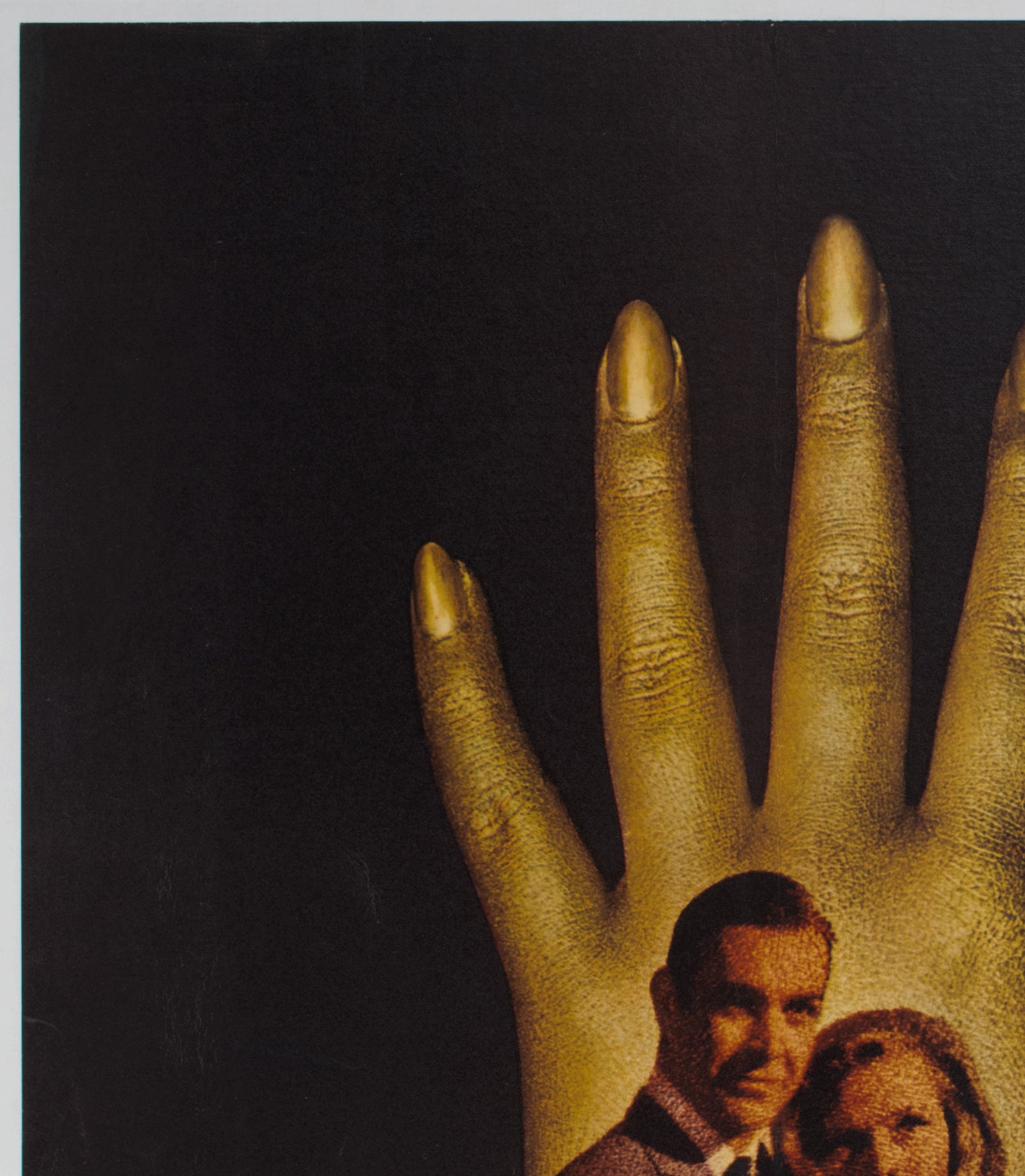 Goldfinger 1964 UK Quad Style B Film Movie Poster, Robert Brownjohn James Bond - detail