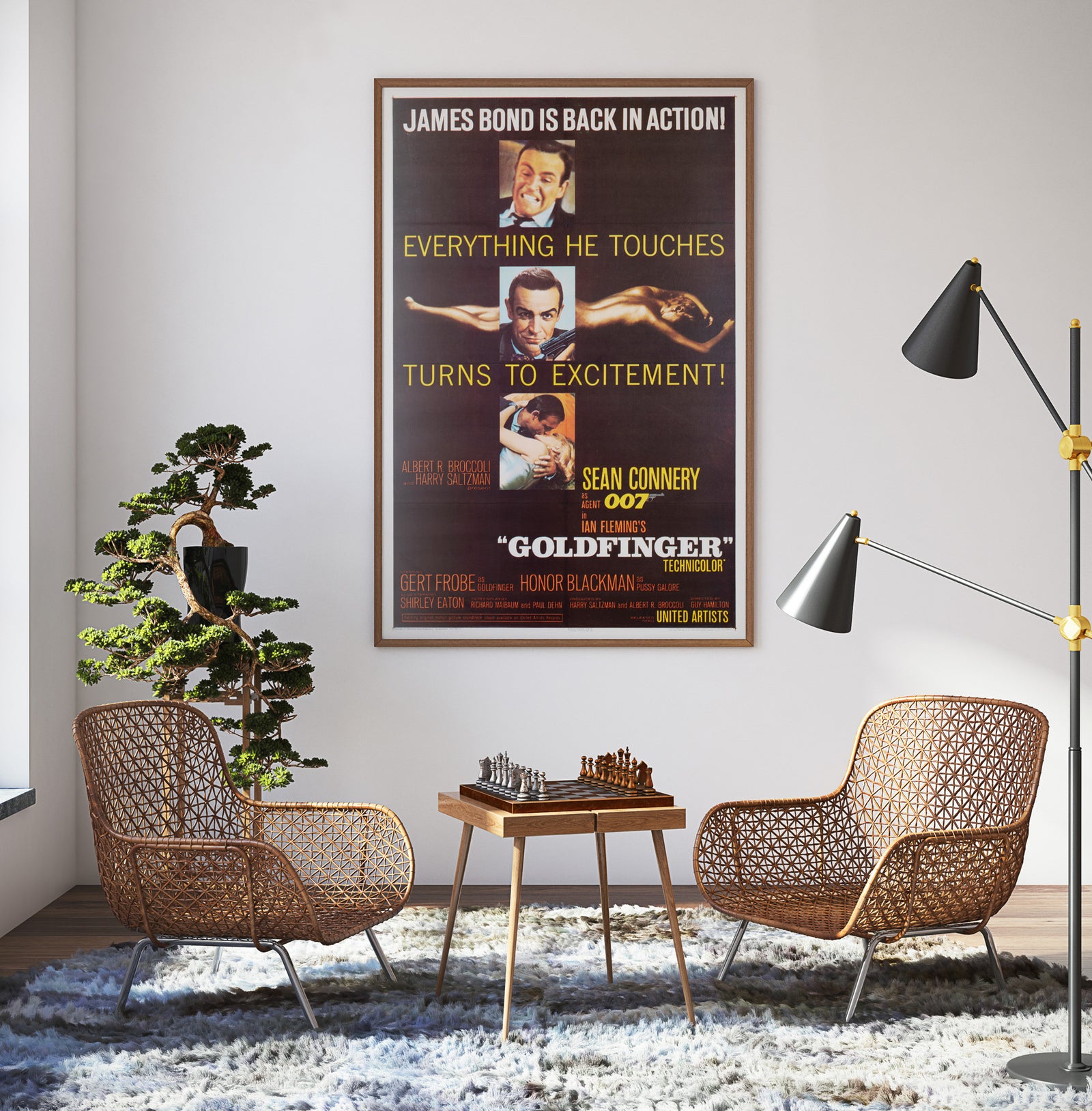 Goldfinger 1964 US 1 Sheet Film Poster