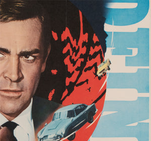 Goldfinger R1971 Japanese B2 Film Movie Poster James Bond - detail