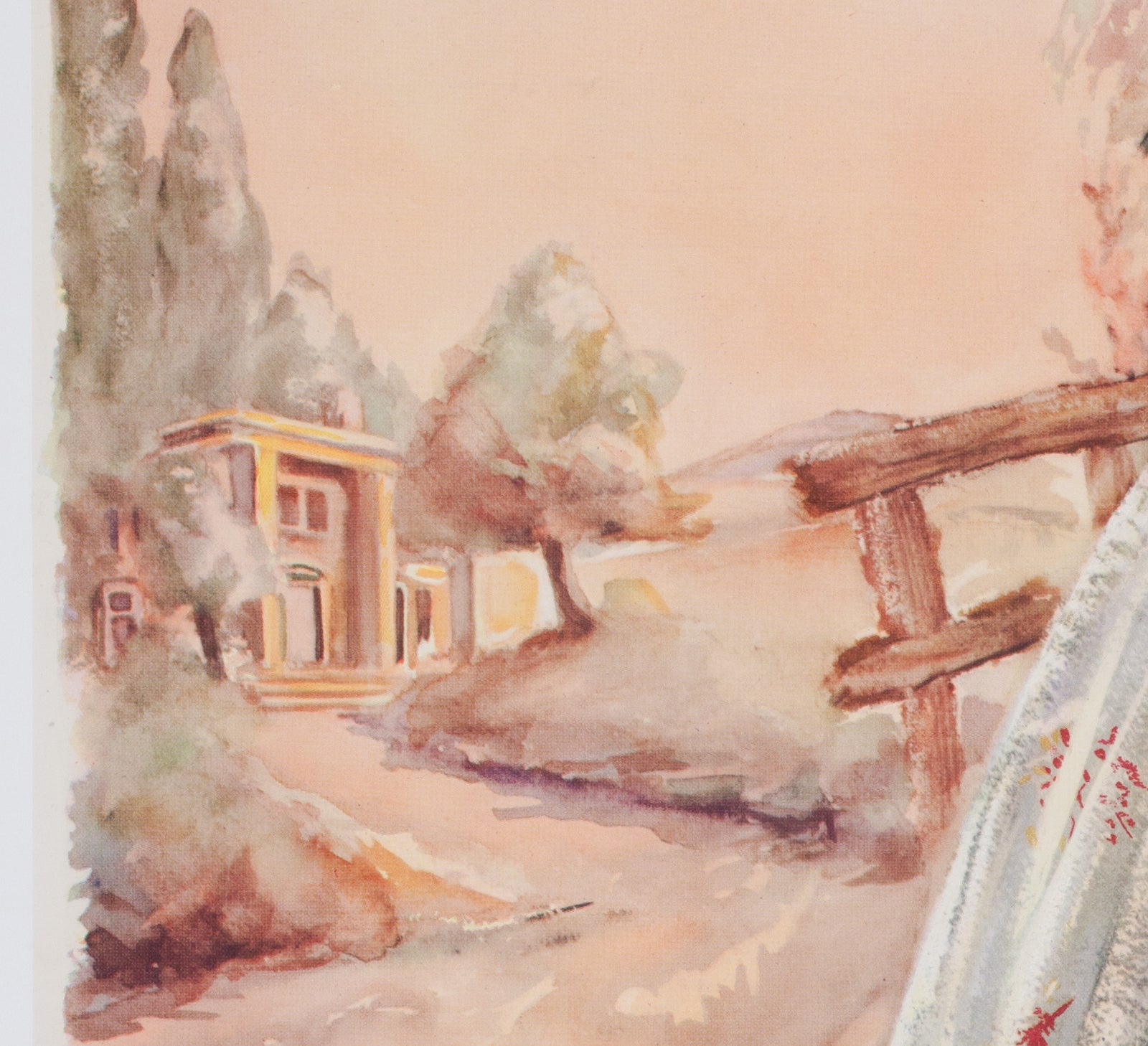 Gone with the Wind 1949 Belgian Film Poster - detail