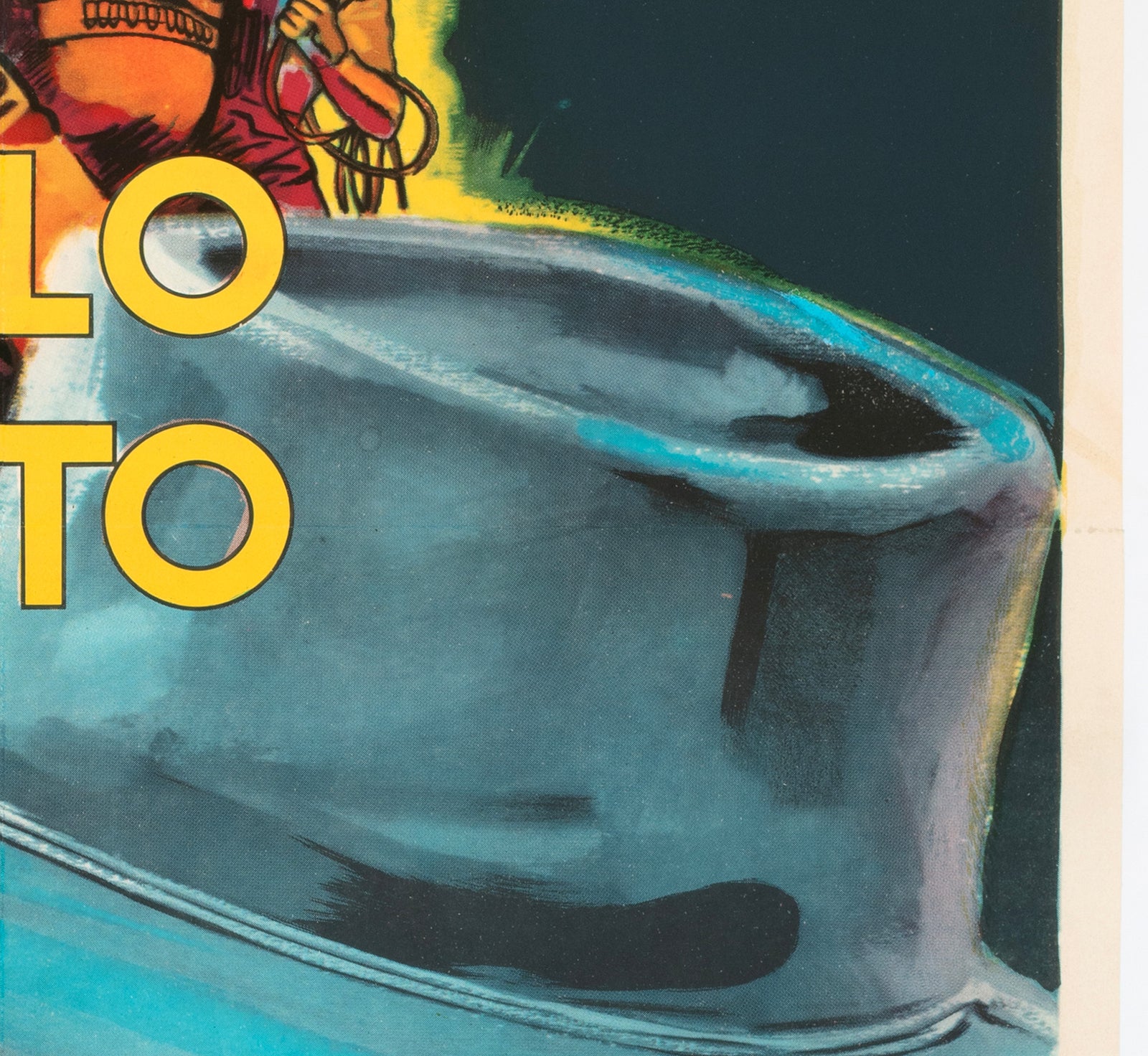 Hang em High 1968 Italian 2 Foglio Film Poster - detail