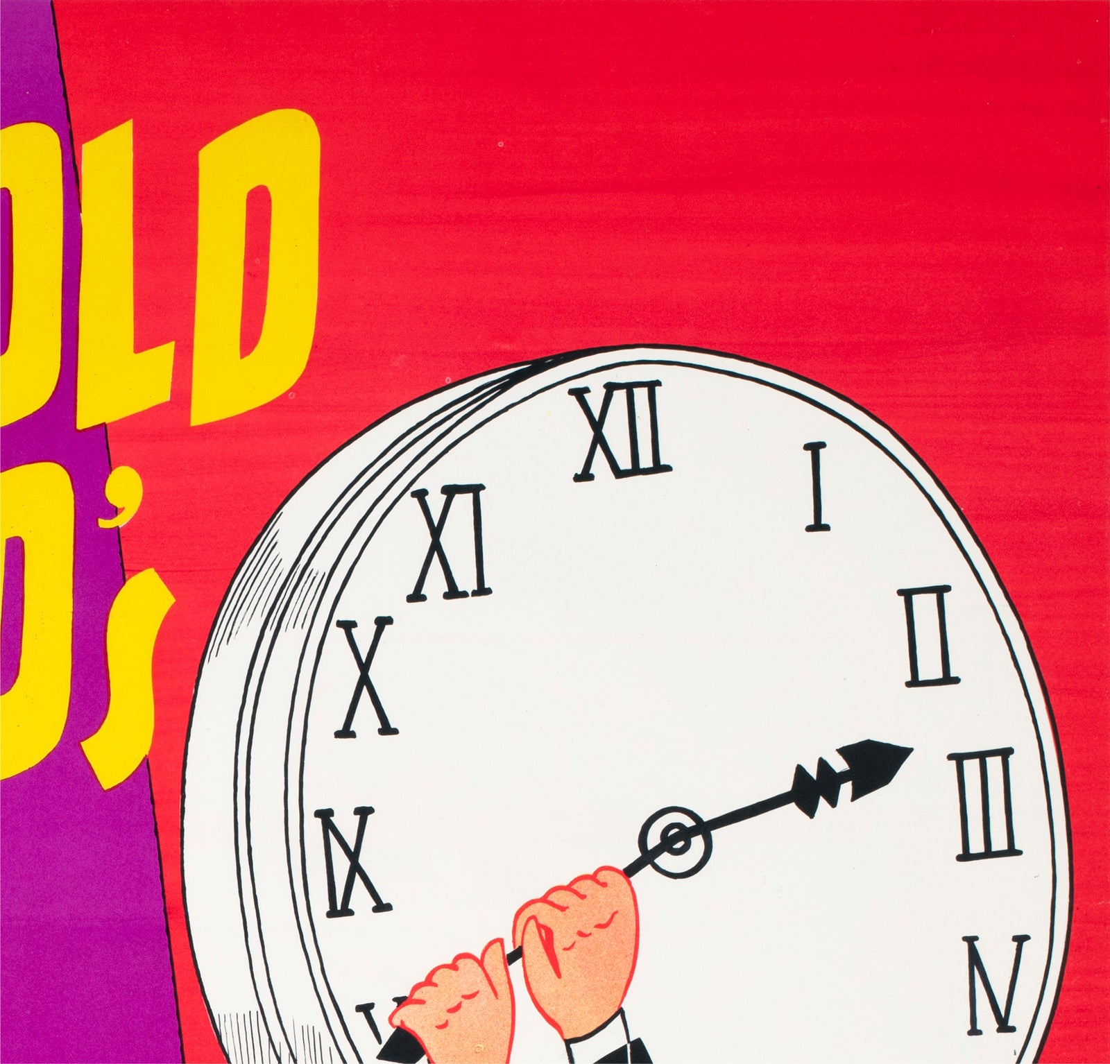 Harold Lloyd's World of Comedy 1962 Swedish Film Poster Göte Näslund - detail
