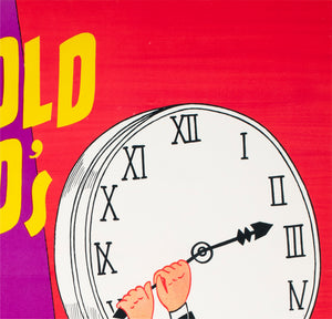 Harold Lloyd's World of Comedy 1962 Swedish Film Poster Göte Näslund - detail