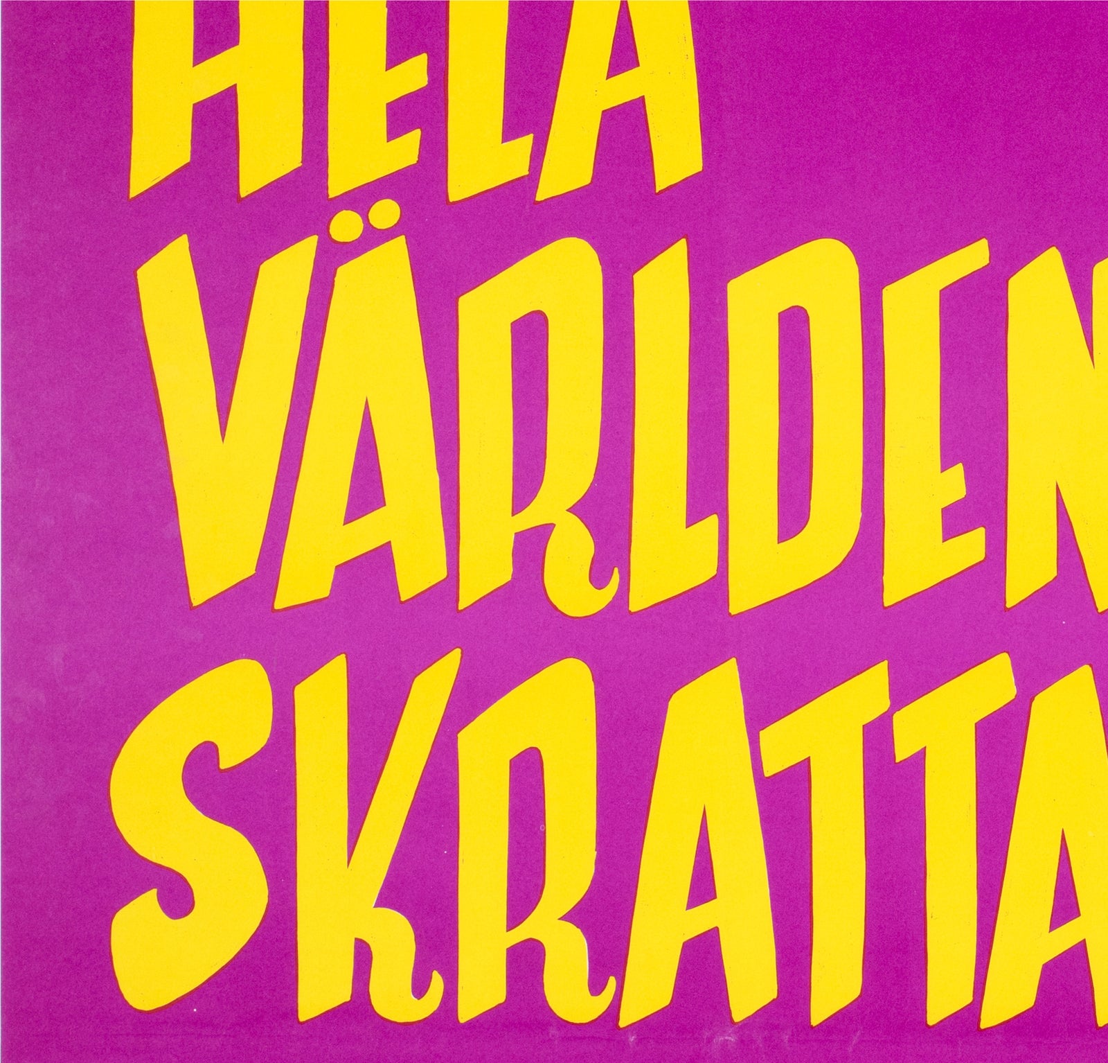 Harold Lloyd's World of Comedy 1962 Swedish Film Poster Göte Näslund - detail