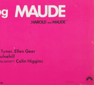 Harold and Maude 1971 Danish A1 Film Poster