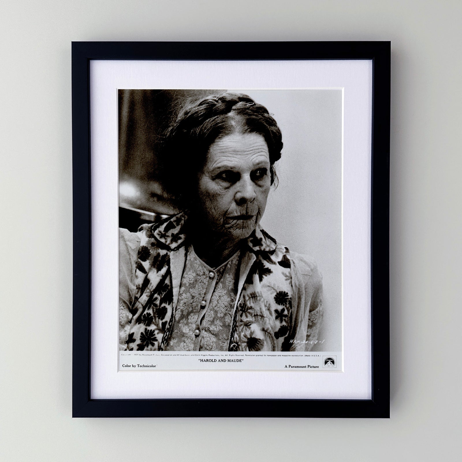 Harold and Maude 1971 Press Film Movie Publicity Still - Framed