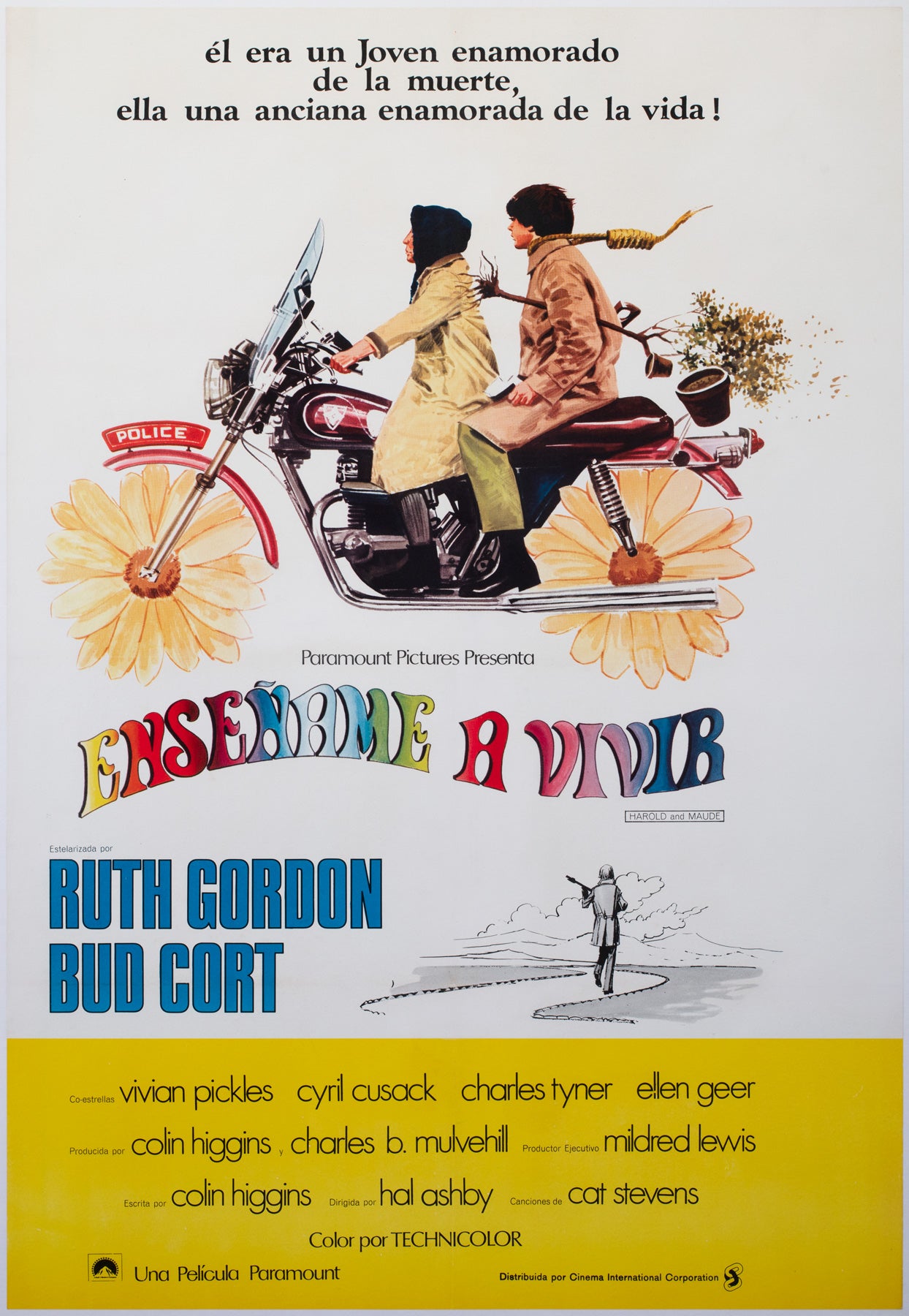 Harold and Maude 1972 Argentinian 1 Sheet Film Movie Poster
