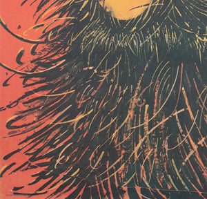 Harry and the Hendersons 1988 Polish B1 Film Movie Poster, Jakub Erol detail