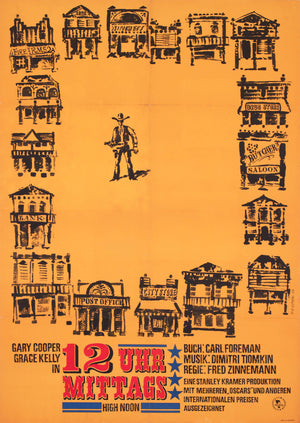 High Noon 1965 East German A1 Film Poster Fred Westphal