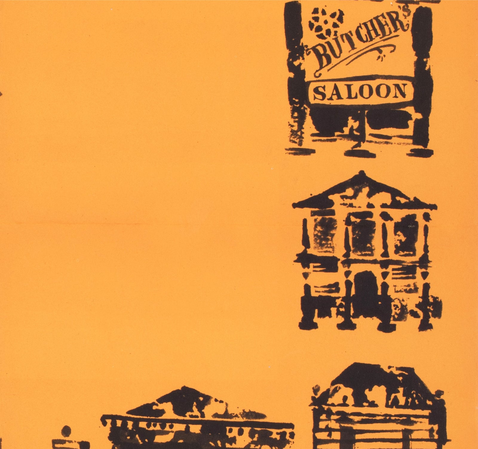 High Noon 1965 East German A1 Film Poster Fred Westphal - detail